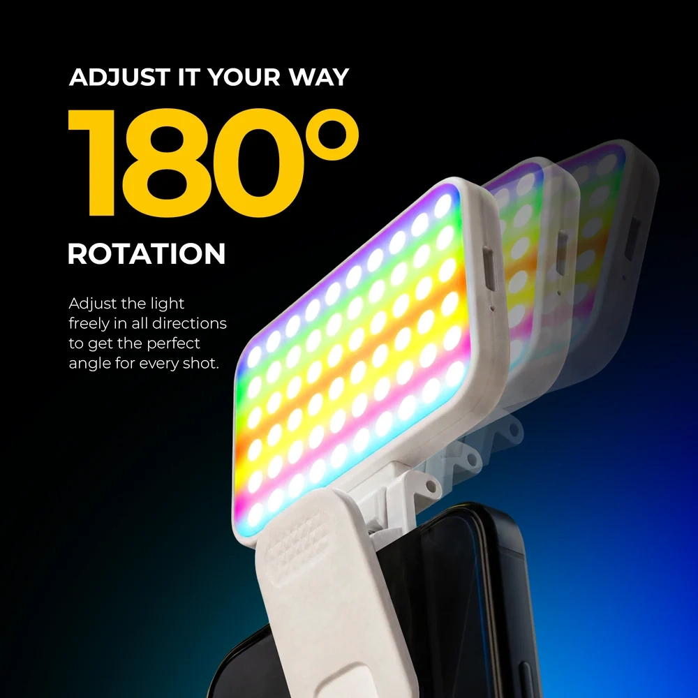 DigiTek Portable RGB LED Video Light With Built In Battery (D3W RGB) view 4